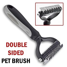 Professional Dog Grooming Tool - 2 Sided Undercoat Shedding Comb