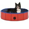 Foldable Dog Swimming Pool - Red - 31.5"x7.9" - PVC