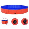 Foldable Dog Swimming Pool - Red - 78.7"x11.8" PVC