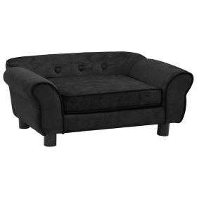 Dog Sofa - Plush Black - 28.3"x17.7"x11.8"