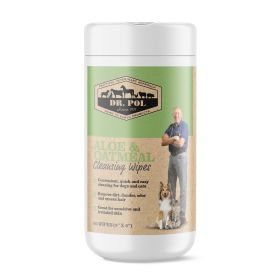 Dr. Pol Aloe Oatmeal Cleansing Wipes for Dogs - 60 Count