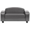 Dog Sofa - Faux Leather - Gray - 31.5"x19.7"x15.7"