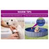 Foldable Dog Swimming Pool - Red - 78.7"x11.8" PVC