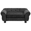 Plush Dog Sofa - Dark Gray - 28.3"x17.7"x11.8"