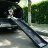 Portable Foldable Pet Ramp - Climbing Ladder Suitable for Off-road Vehicle or Trucks - Black