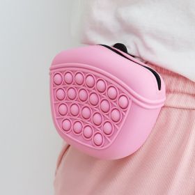 Dog Treat Pouch - Zipper Close - Clip Mounted (Color: Pink)