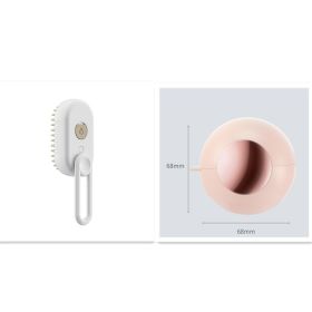 Unique Pet Steam Brush - 3 In 1 Electric Spray Brushes For Massage & Pet Grooming (Option: Porcelain White set-USB)