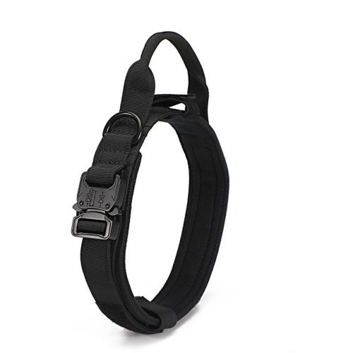Tactical Dog Collar Military Dog Collar Adjustable Nylon Dog Collar Heavy Duty Metal Buckle with Handle for Dog Training Tactical Dog Collar Military Dog Collar Adjustable Nylon Dog Collar Heavy Duty Metal Buckle with Handle for Dog Training
